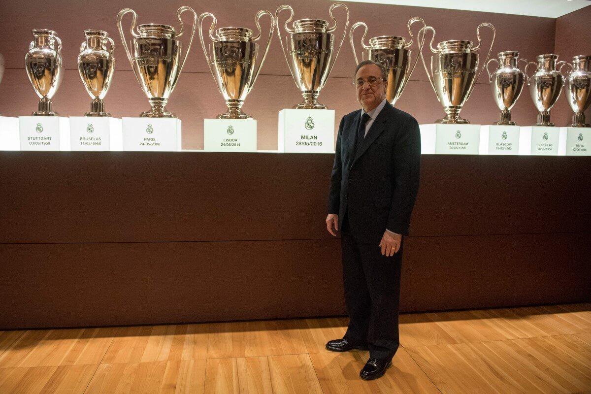 La sala trofei Real Madrid, il club più vincente della storia del calcio
