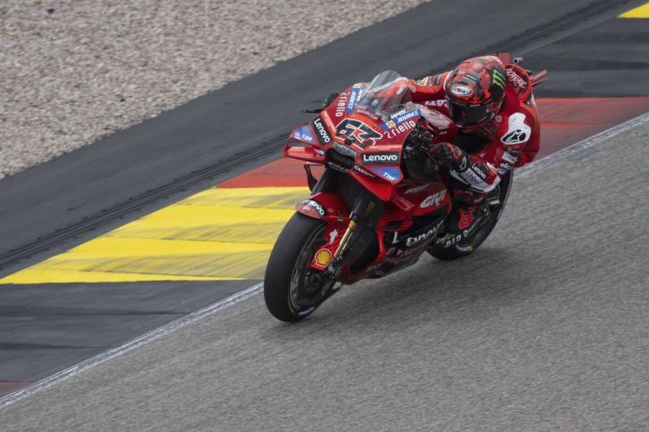 Pecco Bagnaia in sella alla Ducati