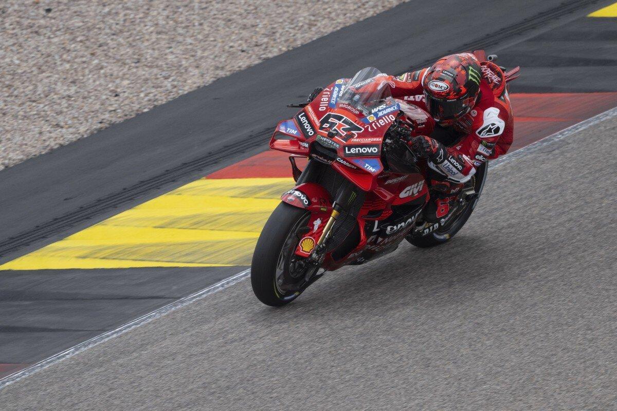Pecco Bagnaia in sella alla Ducati