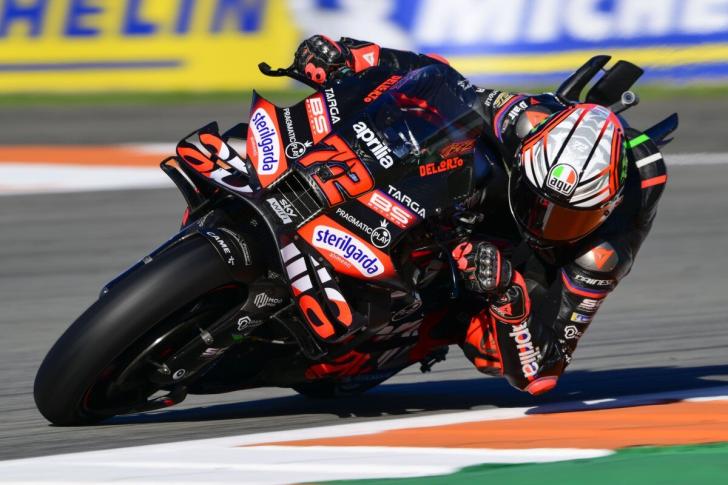 Marco Bezzecchi dell'Aprilia