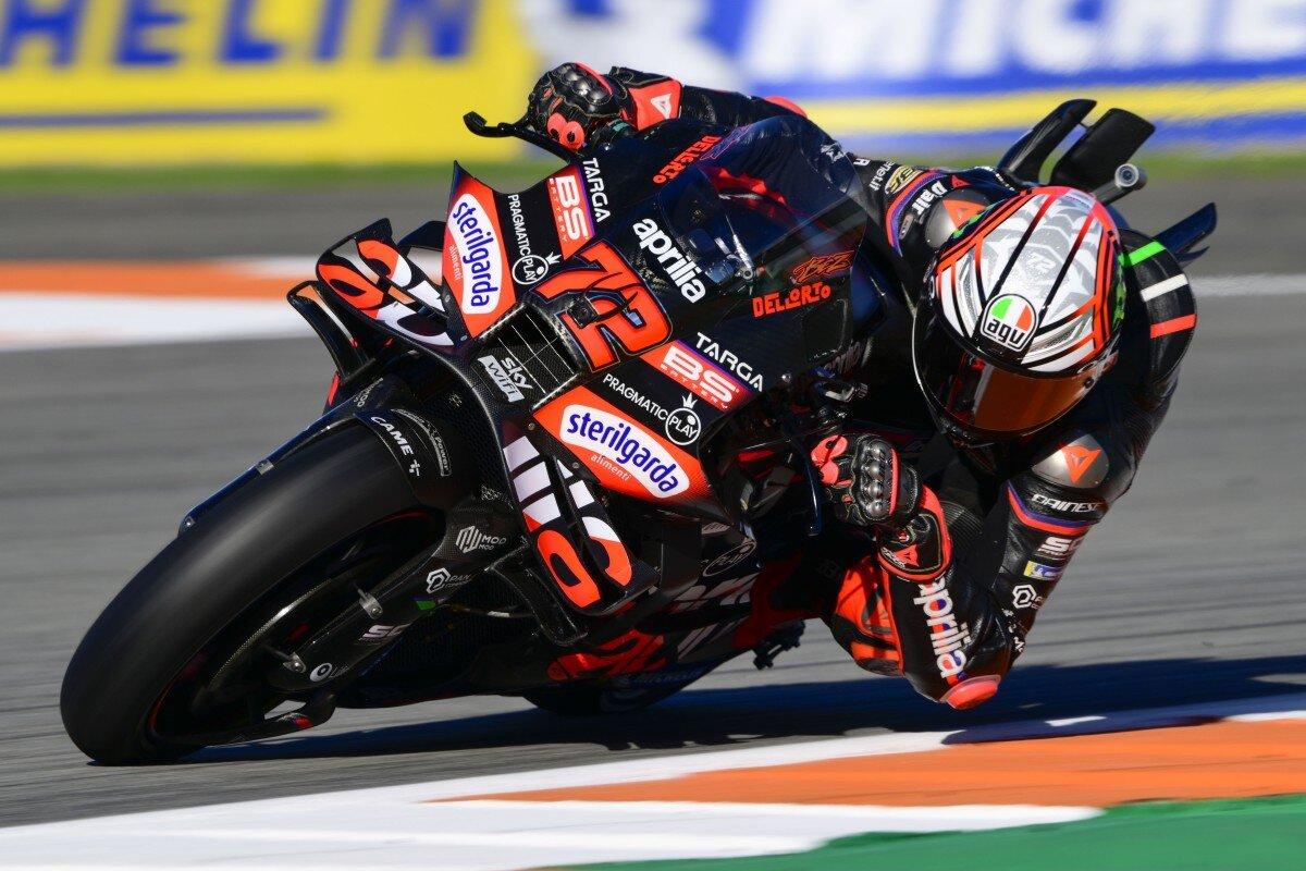 Marco Bezzecchi dell'Aprilia