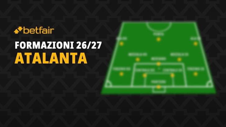 La formazione dell'Atalanta per la stagione 2026-2027