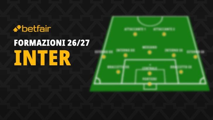 La formazione dell'Inter per la stagione 2026-2027