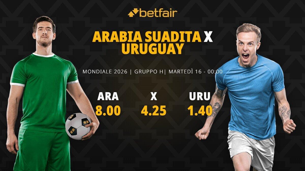 arabia-uruguay pronostico