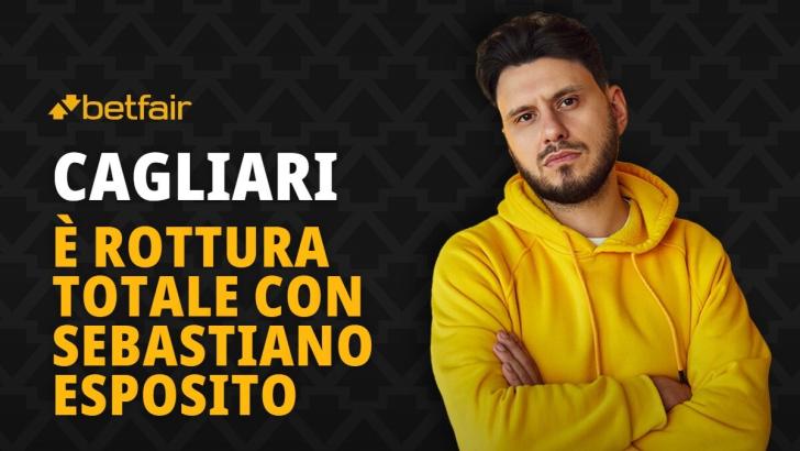 Sebastiano Esposito ai ferri corti con il Cagliari