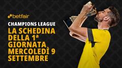 Schedina Champions League 9 settembre