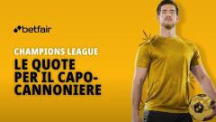 Le quote antepost sul possibile capocannoniere della Champions League