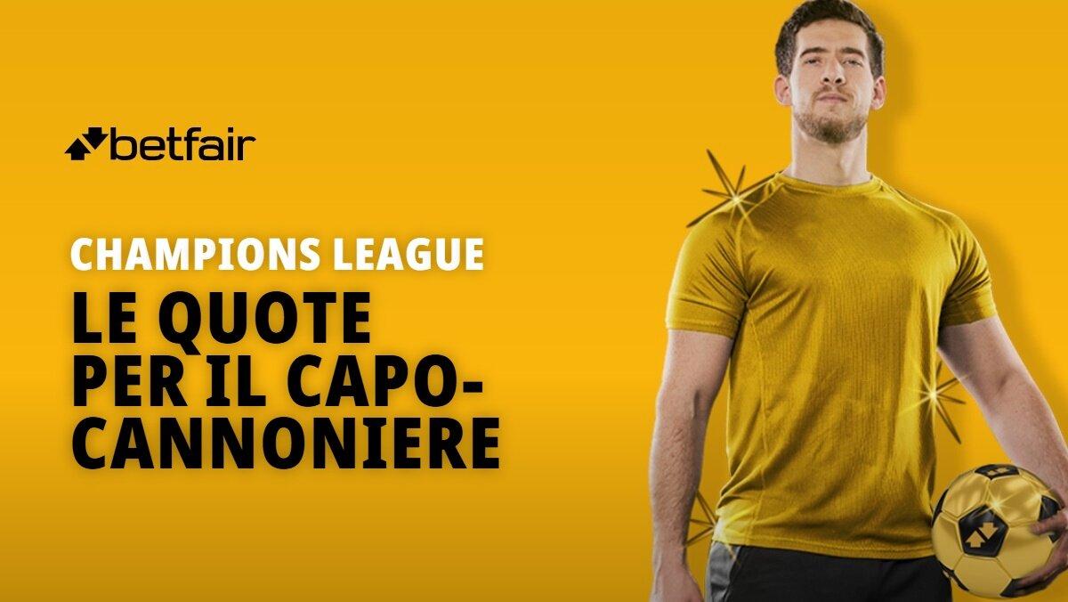 Le quote antepost sul possibile capocannoniere della Champions League