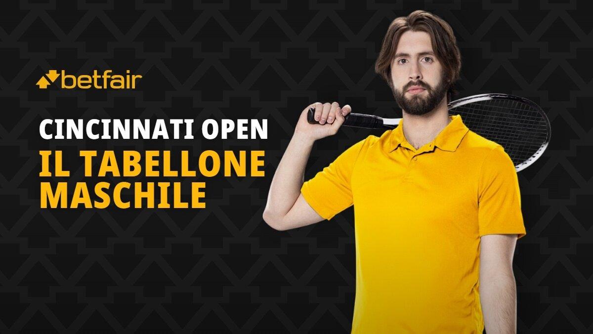 Il tabellone e le quote del torneo di tennis maschile Cincinnati Open