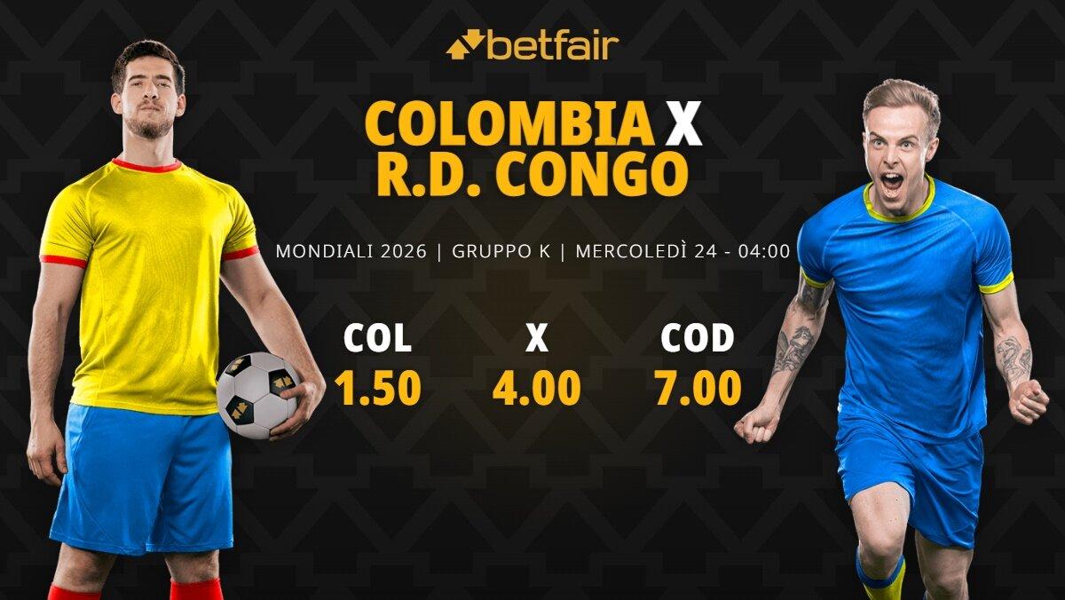 Colombia-Repubblica Democratica del Congo