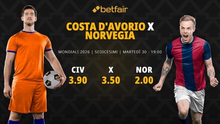Costa d'Avorio-Norvegia
