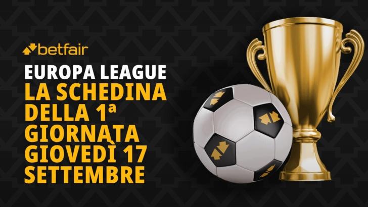 Schedina Europa League 17 settembre 