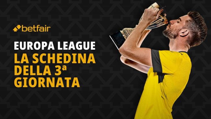 Schedina Europa League 22 ottobre