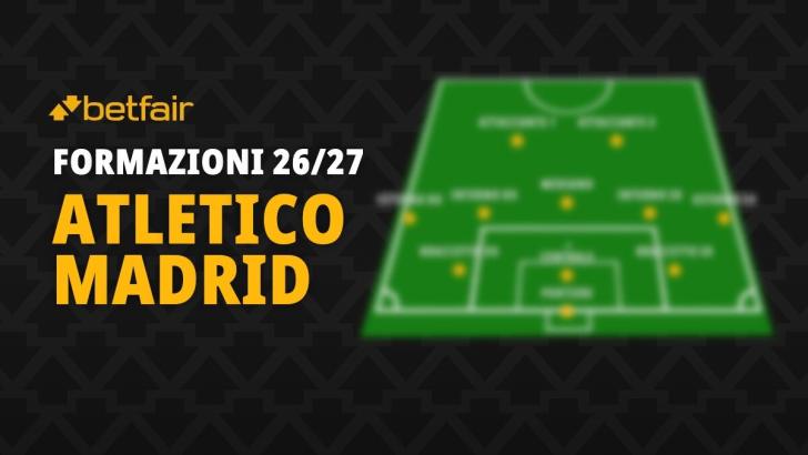 La formazione dell'Atletico Madrid per la stagione 2026-2027