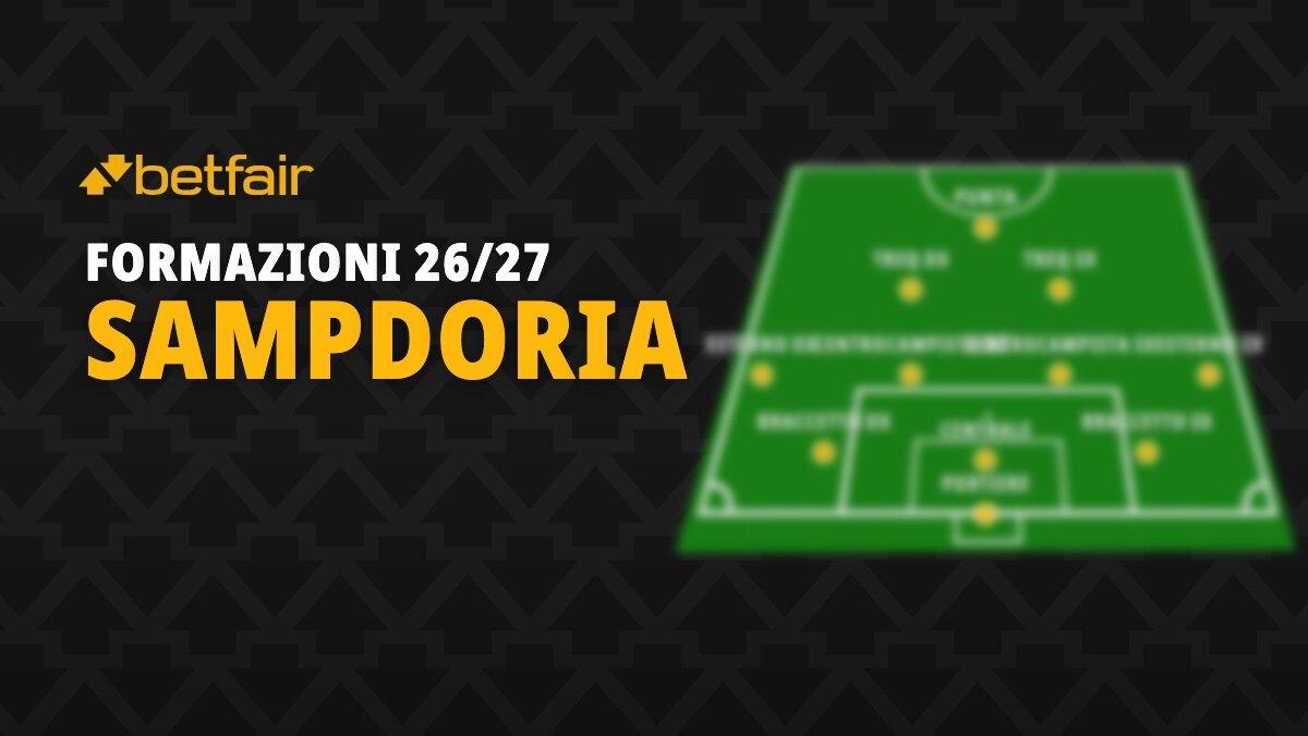 La formazione della Sampdoria per la stagione 2026-2027