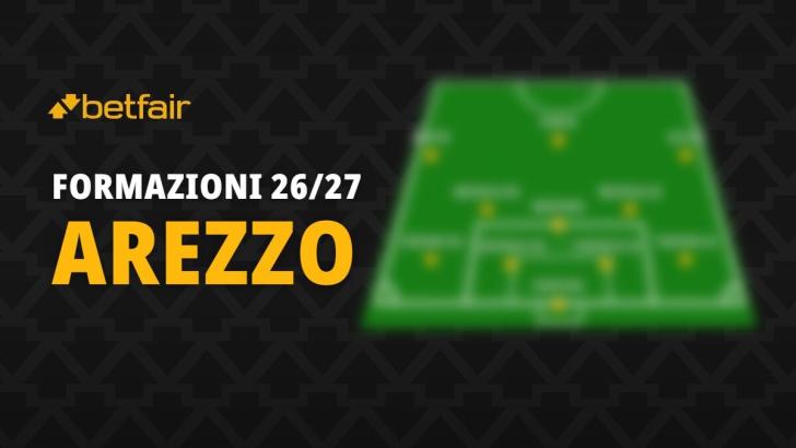 La formazione dell'Arezzo per la stagione 2026-2027