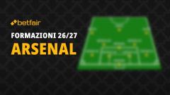 La formazione dell'Arsenal per la stagione 2026-2027