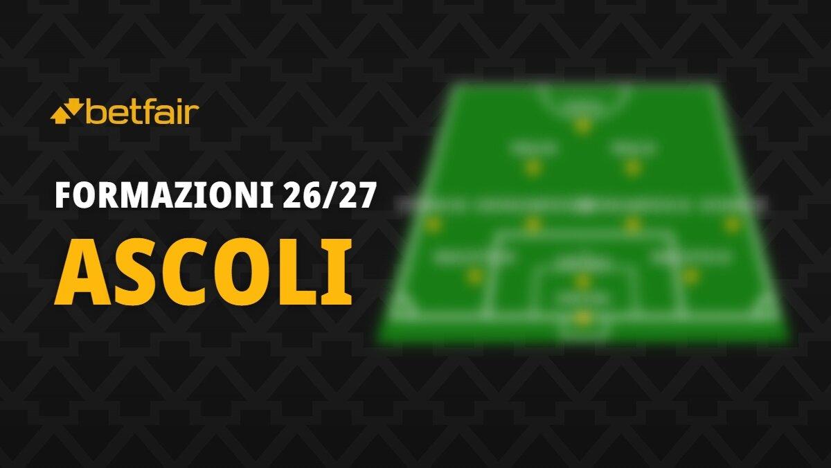 La formazione dell'Ascoli per la stagione 2026-2027