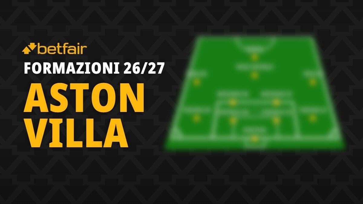 La formazione dell'Aston Villa per la stagione 2026-2027