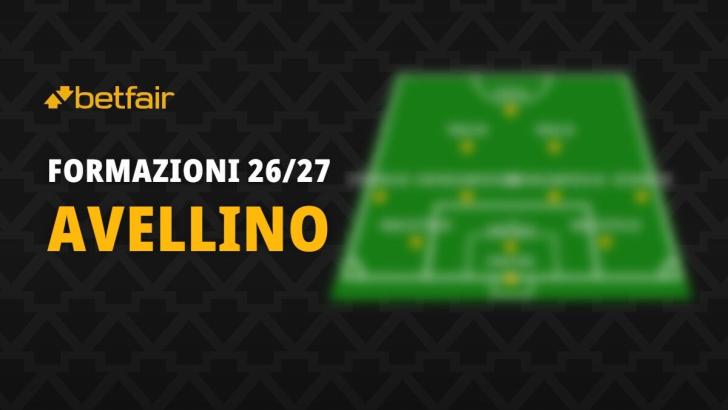 La formazione dell'Avellino per la stagione 2026-2027