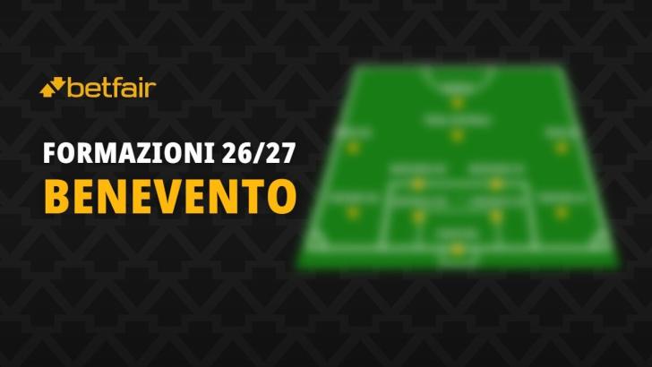 La formazione del Benevento per la stagione 2026-2027