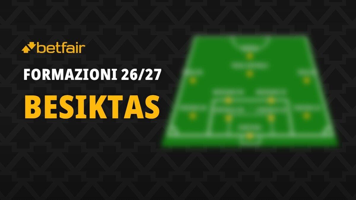 La formazione del Besiktas per la stagione 2026-2027