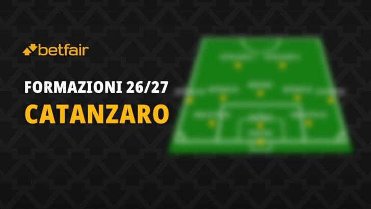 La formazione del Catanzaro per la stagione 2026-2027