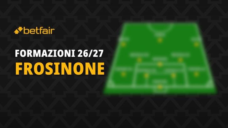 La formazione del Frosinone per la stagione 2026-2027