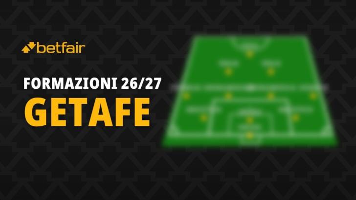 La formazione del Getafe per la stagione 2026-2027