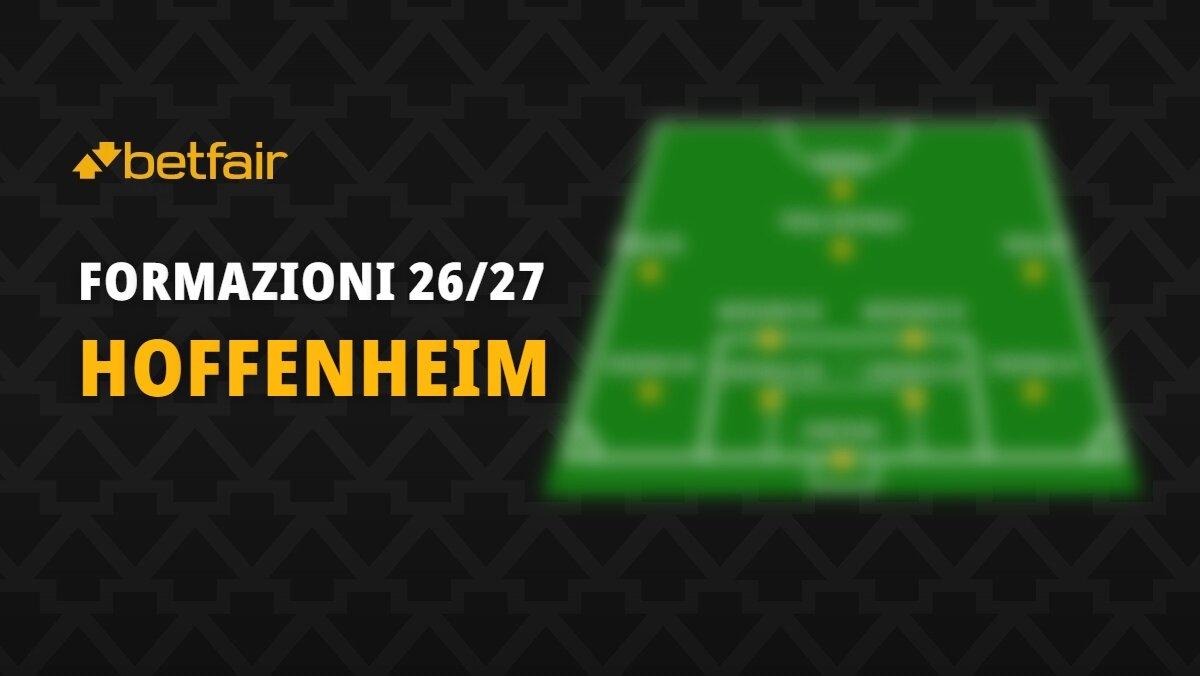 La formazione dell'Hoffenheim per la stagione 2026-2027