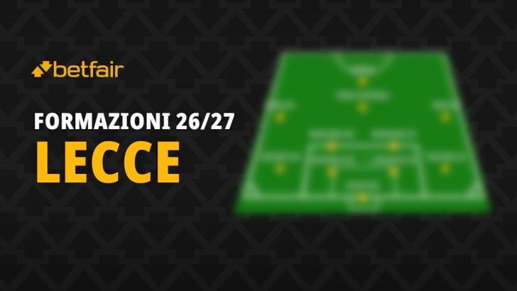 La formazione del Lecce per la stagione 2026-2027