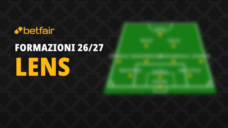 La formazione del Lens per la stagione 2026-2027