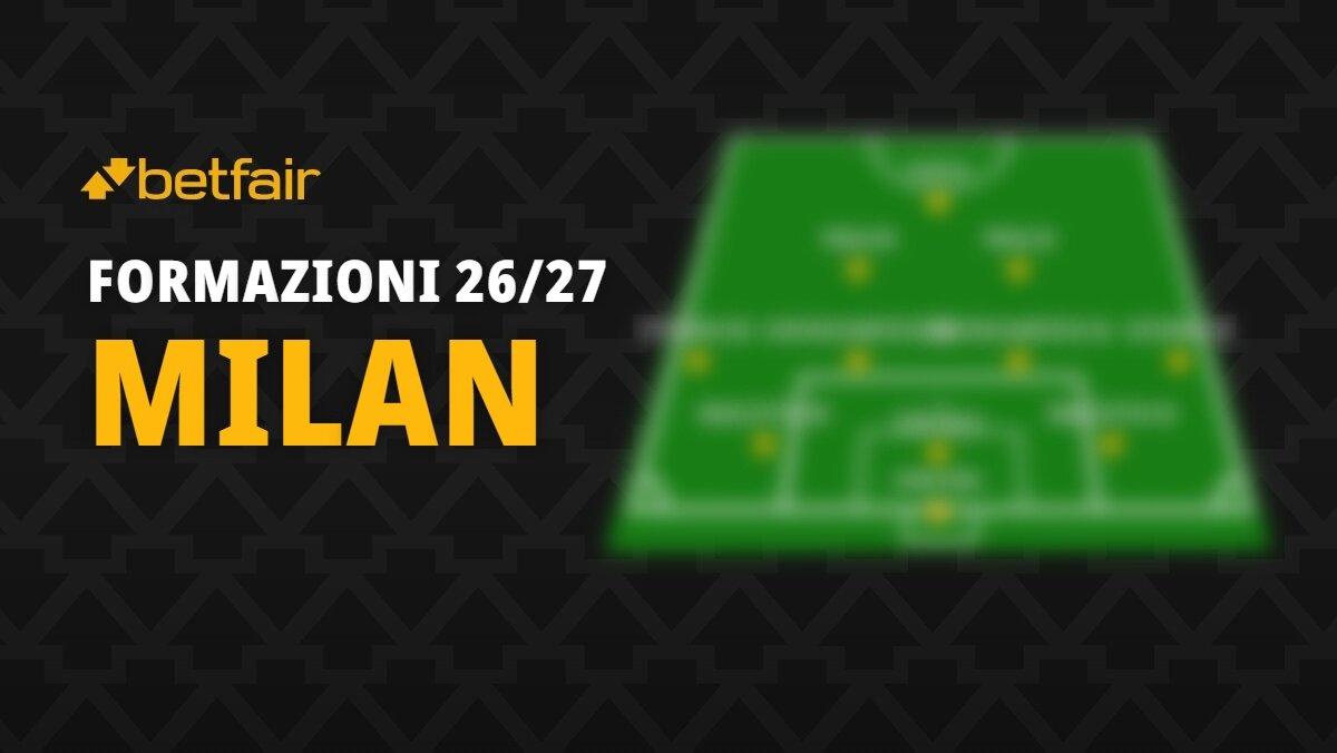 La formazione del Milan per la stagione 2026-2027