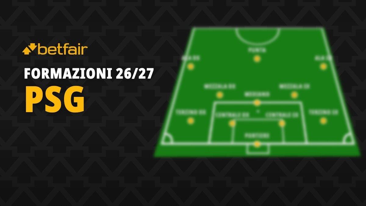 La formazione del Paris Saint-Germain per la stagione 2026-2027