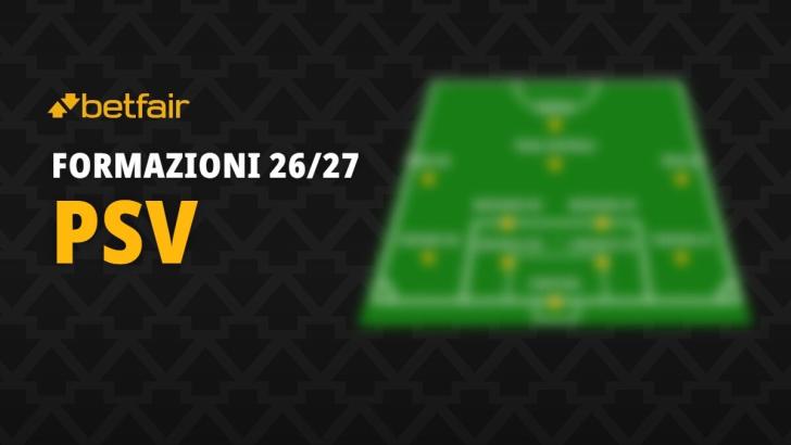 La formazione del PSV Eindhoven per la stagione 2026-2027