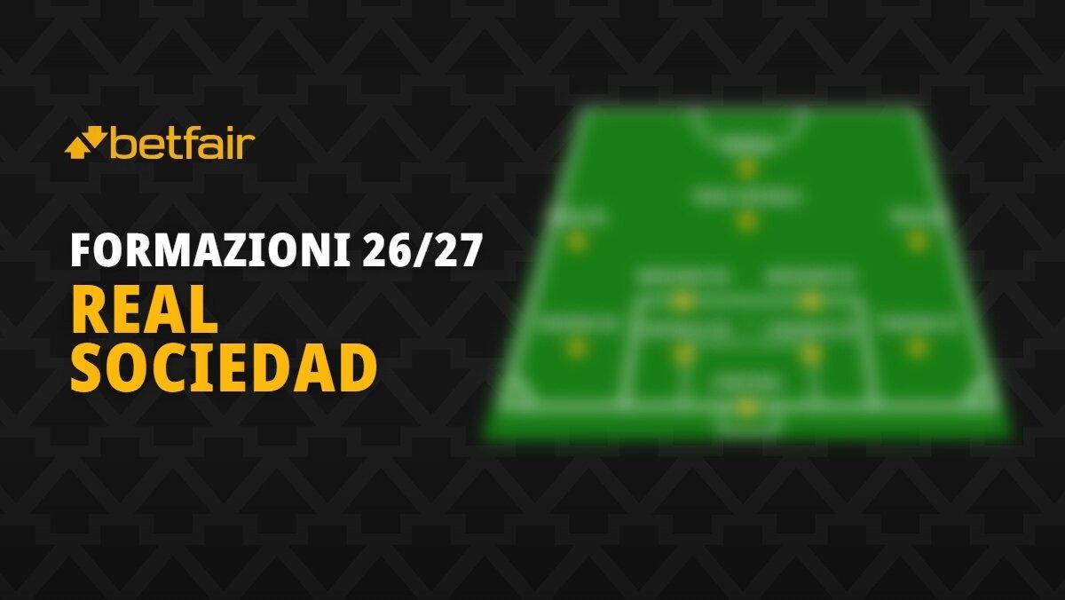 La formazione della Real Sociedad per la stagione 2026-2027