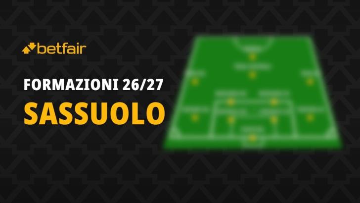 La formazione del Sassuolo per la stagione 2026-2027