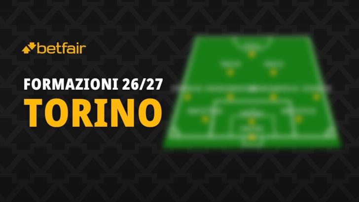 La formazione del Torino per la stagione 2026-2027