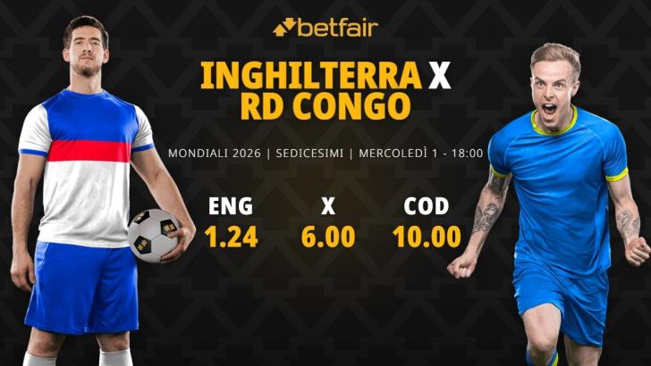 Inghilterra-RD Congo