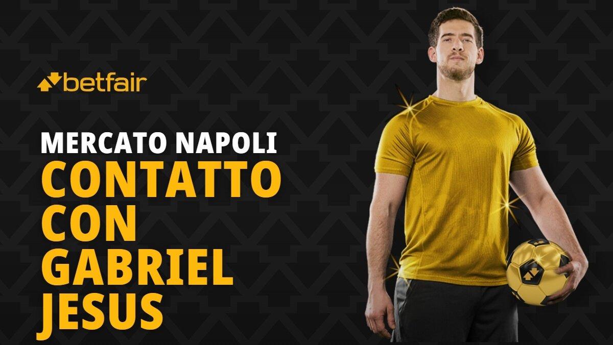 Il Napoli cerca un colpo clamoroso: Gabriel Jesus dell'Arsenal