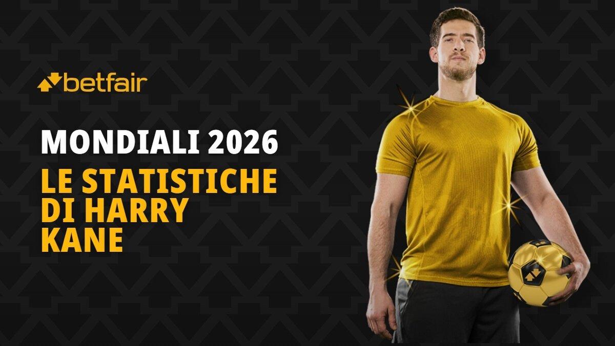 Le statistiche di Harry Kane ai Mondiali
