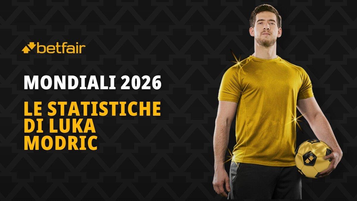 Le statistiche di Luka Modric ai Mondiali