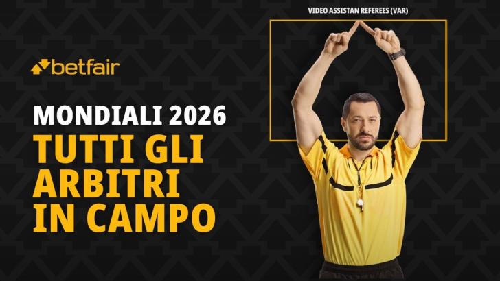 Tutti gli arbitri in campo nel Mondiale 2026