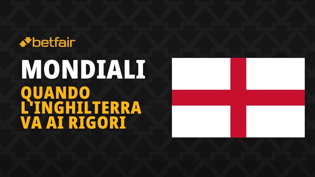 Inghilterra Rigori Mondiali