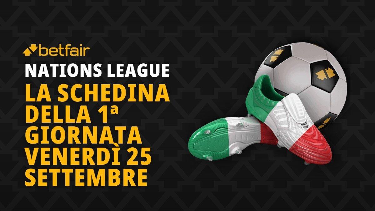 Schedina Nations League 25 settembre