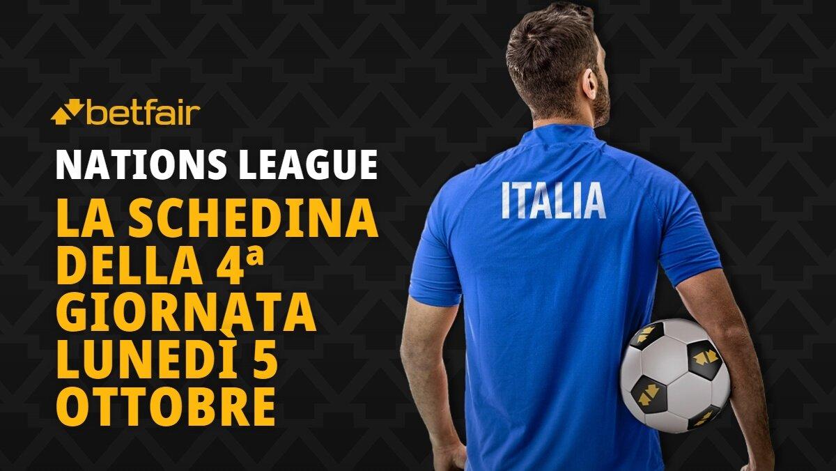 Schedina Nations League 5 ottobre