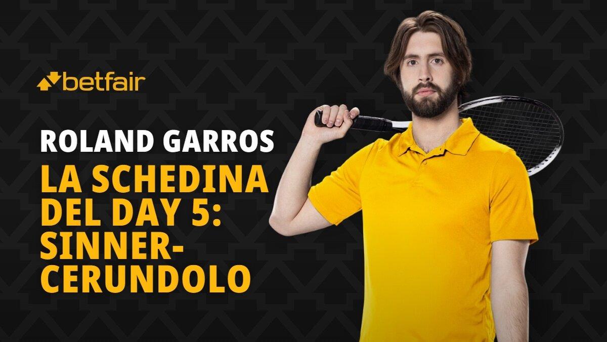 Roland Garros Day 5 Sinner-Cerundolo