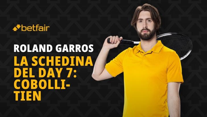 Roland Garros Day 7 Cobolli-Tien