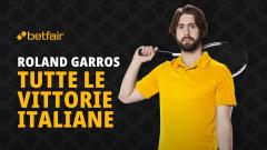 VIttorie italiane Roland Garros