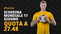 Schedina mondiale oggi 17 giugno